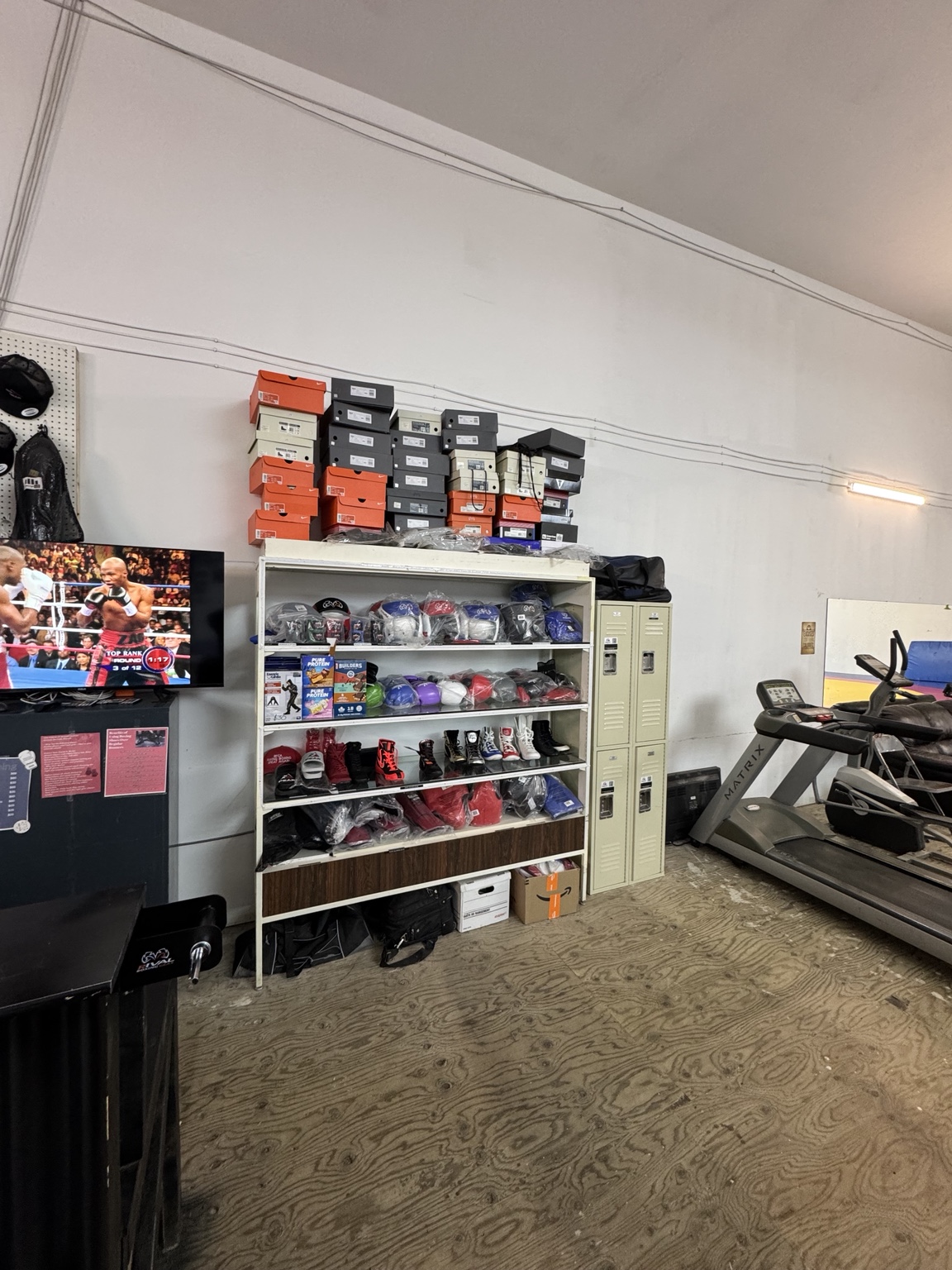 Boxing gloves, hand wraps and boxing shoes available at BFCA
